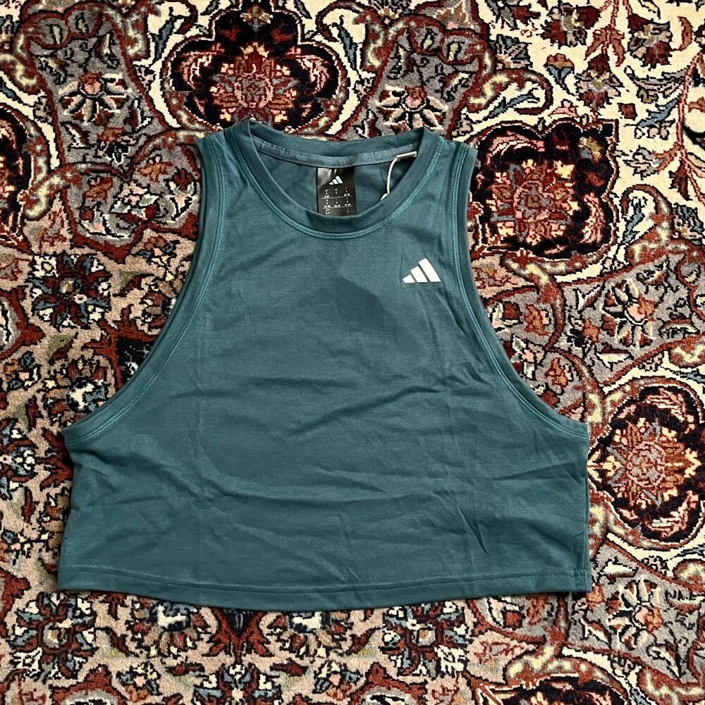 2 adidas Train Essentials Workout Tanks - size S